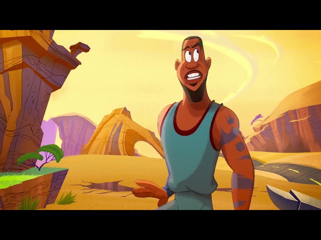 Sending LeBron James to Tune World and meeting Bugs Bunny scene| Space Jam: A New Legacy(HD) class=