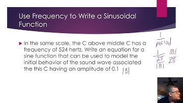 Use Frequency to Write a Sinusoidal Function