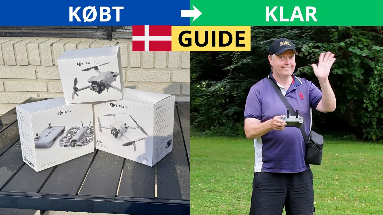 Komplet startguide til DJI-minidroner: Fra kasse til første flyvning