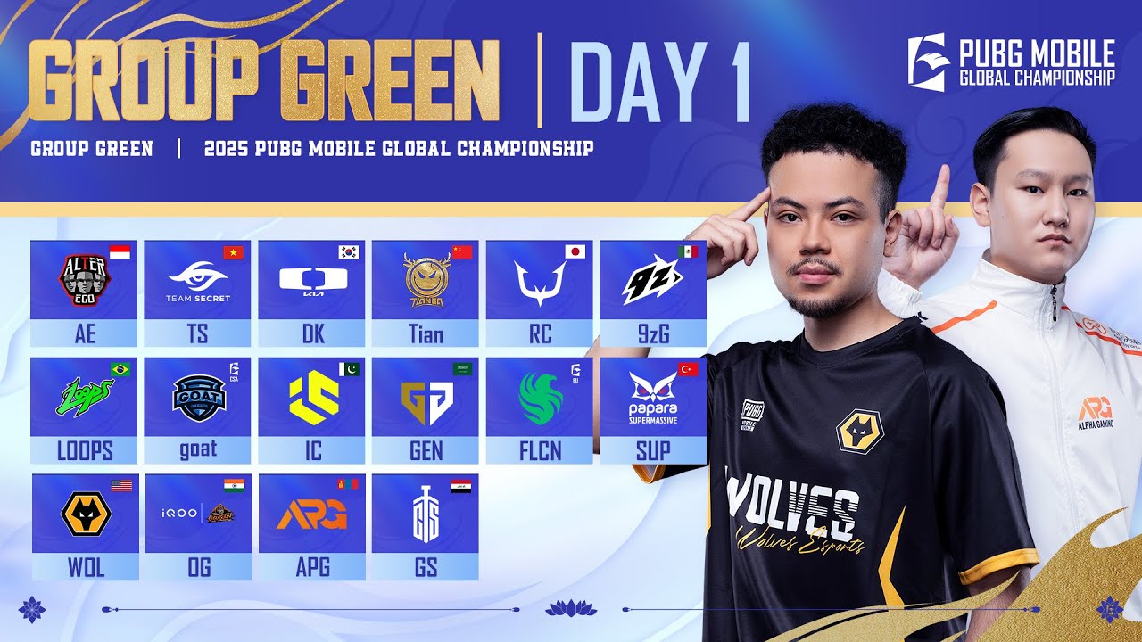 [UZ] 2025 PMGC League | Kun 1 Yashil guruh | PUBG MOBILE Global Championship