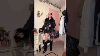 ROCKSTAR GIRLFRIEND OUTFIT OF THE DAY COOL GIRL STYLE #shorts #leopardprint #ootd #coolgirl #grwm