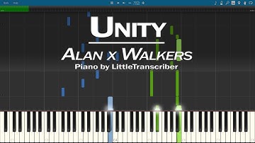 Alan x Walkers - Unity (Piano Cover) Synthesia Tutorial by LittleTranscriber