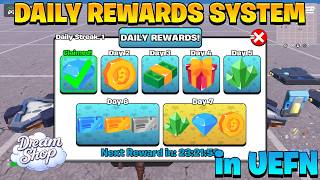 How to get a DAILY REWARDS SYSTEM with UI in Fortnite Creative (UEFN)