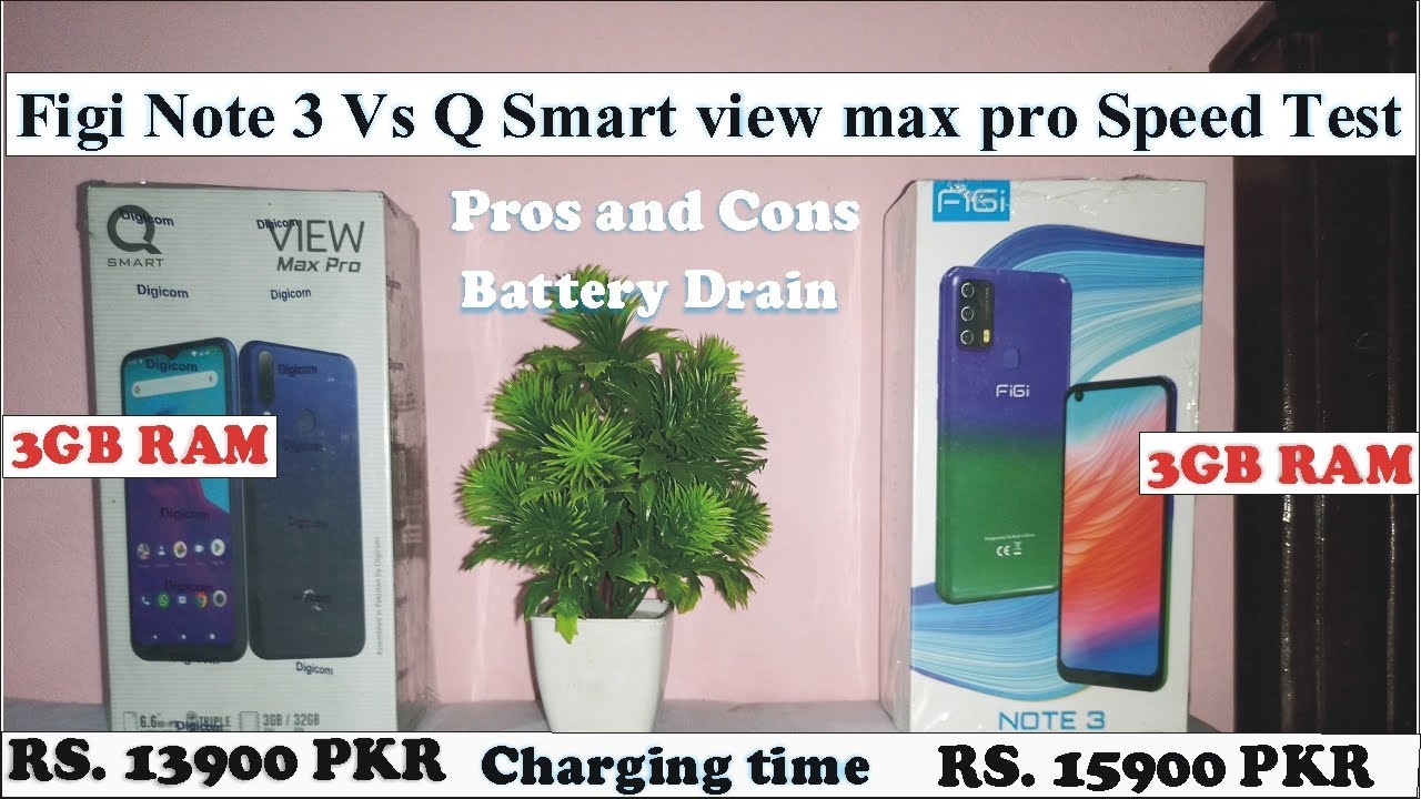 figi note 3 vs Q smart view max pro speed test pros & cons