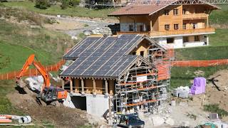 Alpine Chalet construction time lapse