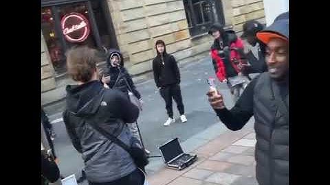 Central Cee Performs Commitment Issues On A Buskers Mic (#UK) (#CentralCee) (#WildWest)