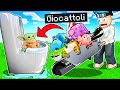 BUTTO I GIOCATTOLI di MIO FIGLIO nel BAGNO di ROBLOX ITA!!