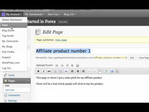 How to add pages and posts to your wordpress blog