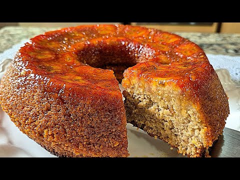BANANA,AVEIA e CANELA a combinação perfeita  BOLO DELICIOSO sem TRIGO
