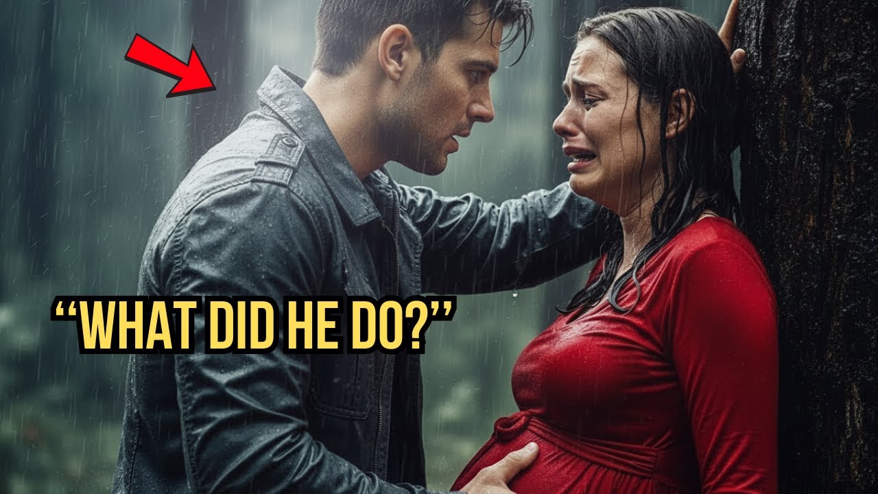 Single dad saves a pregnant woman abandoned in the woods - What she said left him in tears