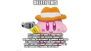 kirby with a gun