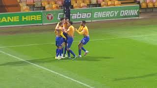 Zander Diamond scores against Everton U23 in the Checkatrade Trophy, 31Oct2017