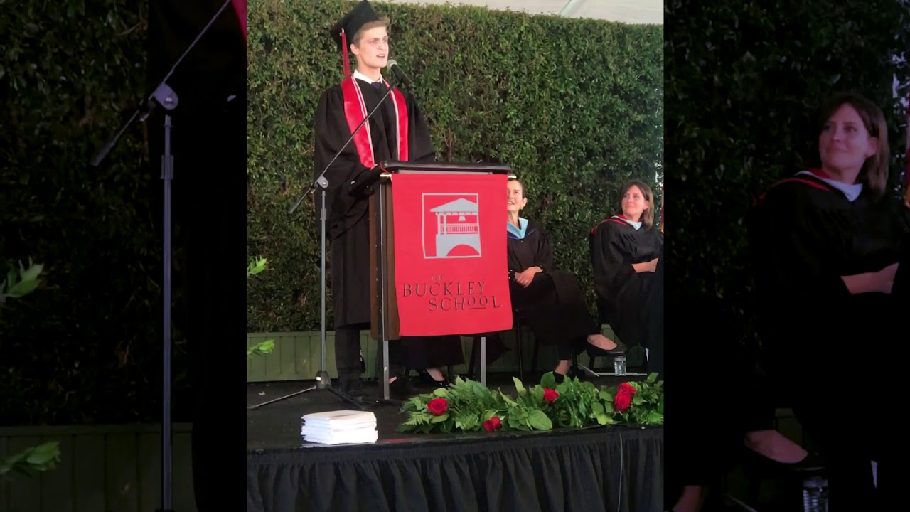 Buckley School Commencement 18 Valedictory Speech YouTube