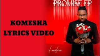 Lava Lava  - komesha music lyrics video