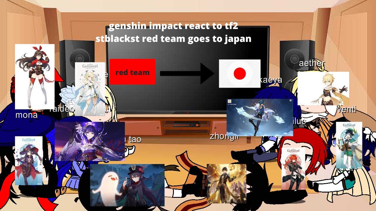 Genshin Impact реагирует на TF2 STBLACKST красная команда отправляется в Японию