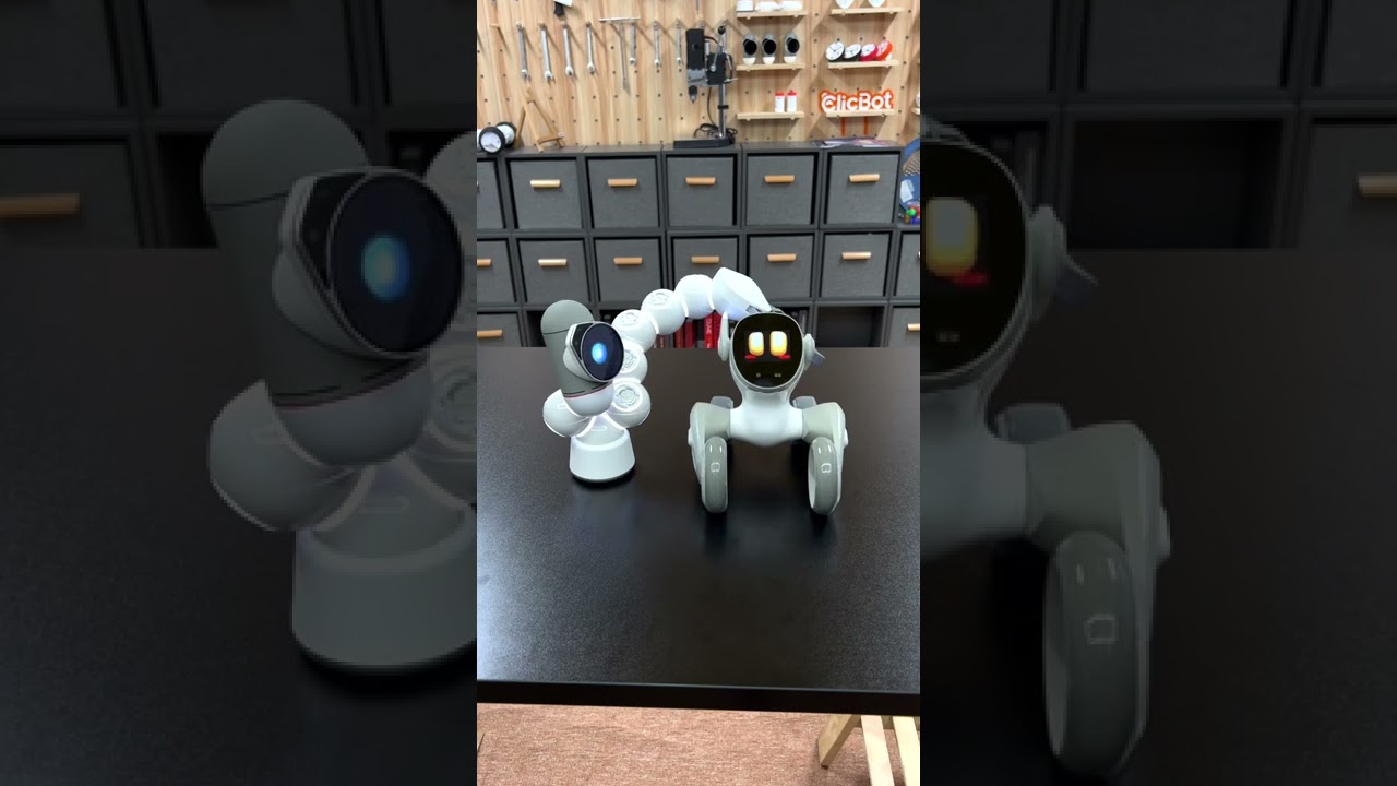 Loona and ClicBot. Best robot friends