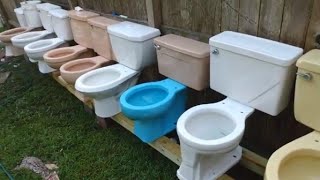 Flushing 10 toilets