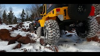 Mine Pit FPV RC Snow Rock Crawling