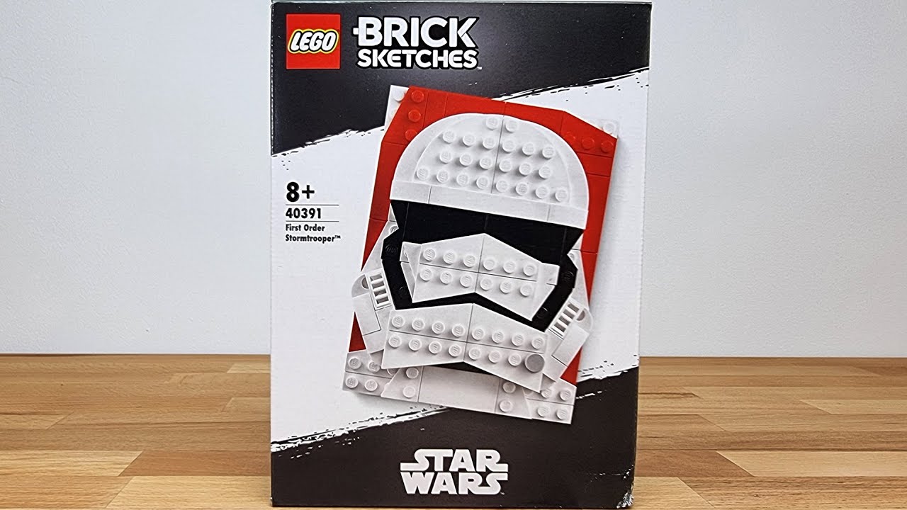LEGO Brick Sketches 40391 First Order Stormtrooper (2020) SPEED BUILD