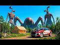 SEA EATER VS SIREN HEAD AND ATACKED MY VILLAGE AND RALLY CAR