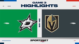 : NHL Game 3 Highlights | Stars vs. Golden Knights - April 27, 2024