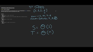 Leetcode 209 - Minimum Size Subarray Sum (solved in Javascript & Python)