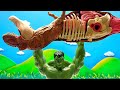 Dinosaurs VS Hulk Dinosaur Attack Hulk Baby Dinos Fun Movie