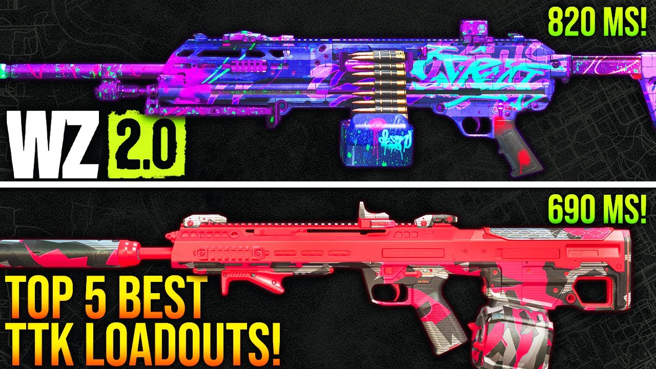 WARZONE 2: Top 5 BEST TTK LOADOUTS After Update! (WARZONE 2 Fastest TTK ...
