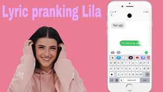 Lyric pranking my bestie Lila!