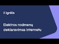 Elektros rodmenų deklaravimas internetu