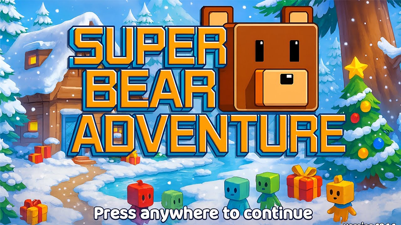 CHRISTMAS MAP UPDATE!! Desert Pyramid Super Bear Adventure Gameplay Walkthrough