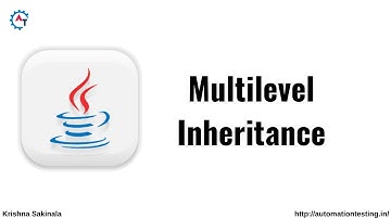 Multilevel Inheritance in Java | Java Tutorial For Beginners | Inheritance Example in Java