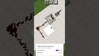 How to make redstone piston repeater in mcpe || Minecraft || #minecraft #shorts