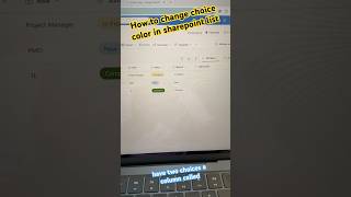 How to change choices color in sharepoint list #sharepoint #microsoftapp #sharepointonline