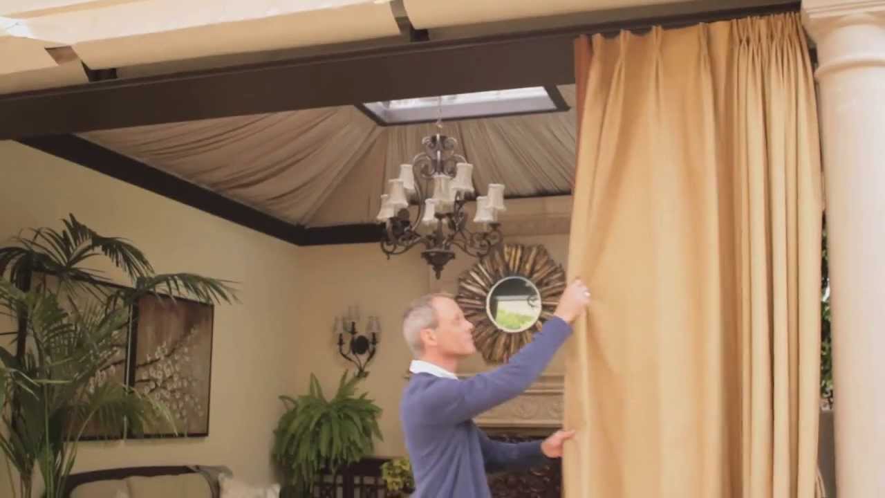 Outdoor Curtains Blinds Ehow Youtube