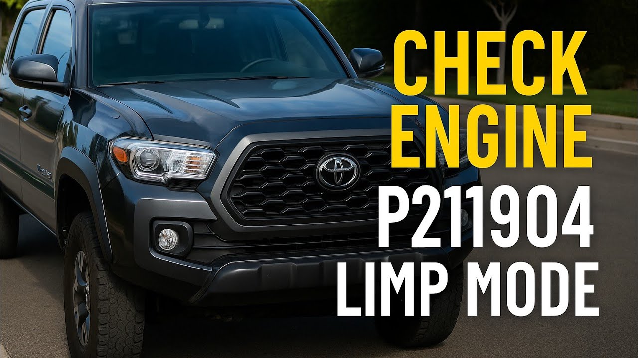 Toyota Tacoma P211904 Code FIXED! Limp Mode Solved on 2016–2020 Models ...