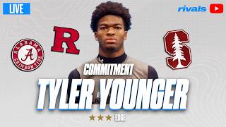 Tyler Younger LIVE COMMITMENT | Elite Edge Chooses Between Alabama and Stanford