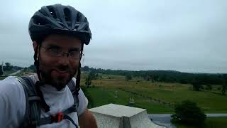 Genealogy Bike Tour of PA, #13: No 203rd on the Pennsylvania Monument, Gettysburg.