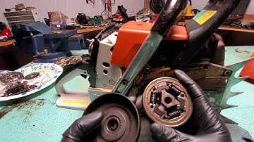 Chain keeps moving at idle clutch repair chainsaw