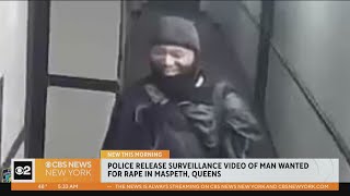 Police release new video of suspect in Queens rape