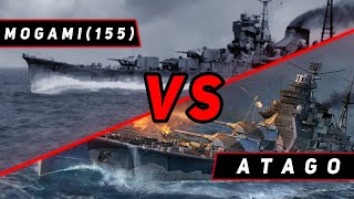 КРЕЙСЕР ATAGO VS MOGAMI (155)! ЧТО ОКАЖЕТСЯ СИЛЬНЕЕ?! МИР КОРАБЛЕЙ/WORLD OF WARSHIPS