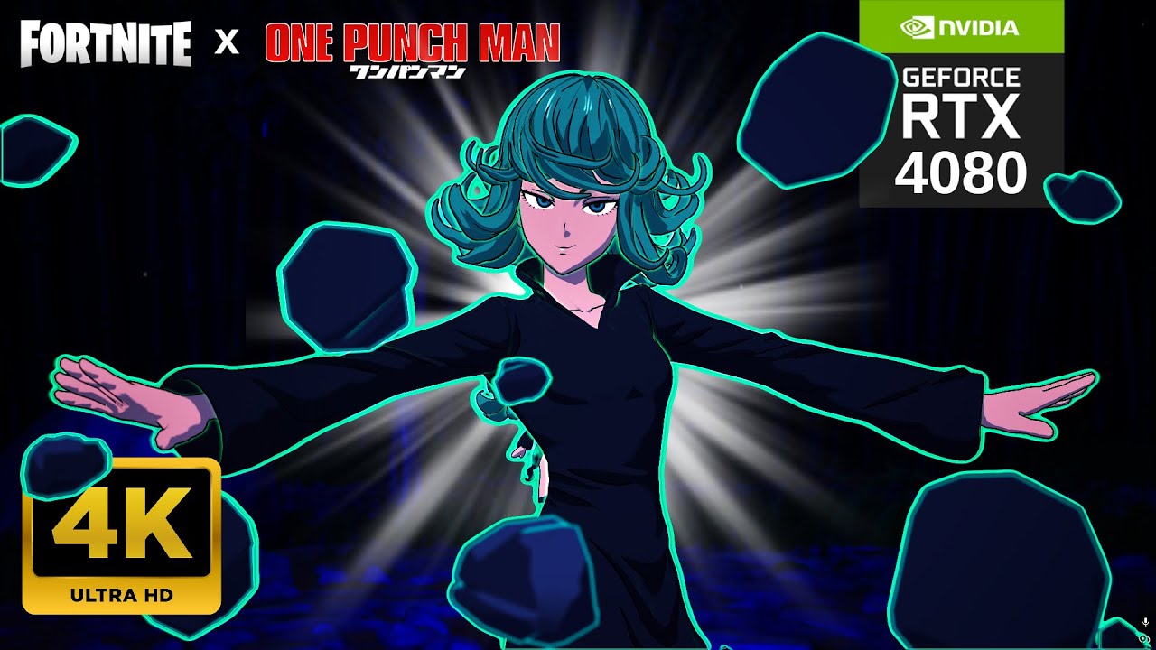*NEW* Tatsumaki Skin 4K Gameplay | FORTNITE x ONE PUNCH MAN