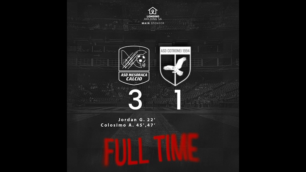 HIGHLIGHTS | ASD MESORACA CALCIO VS COTRONEI