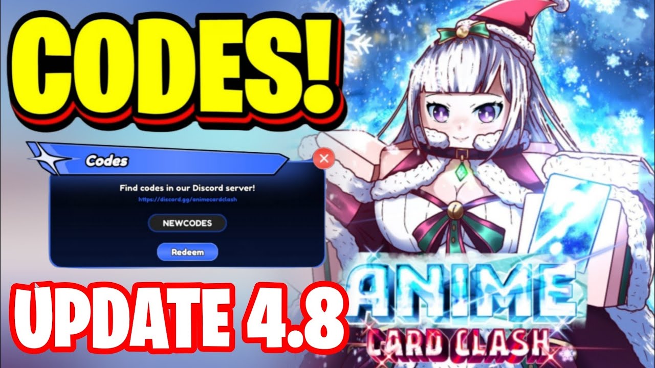 NEW* ALL WORKING UPDATE 4.8 CODES FOR ANIME CARD CLASH! ROBLOX