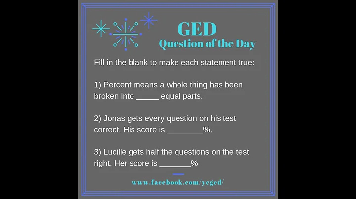 GED® QOD: Understanding Percents