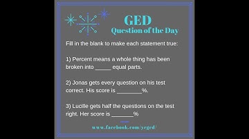 GED® QOD: Understanding Percents