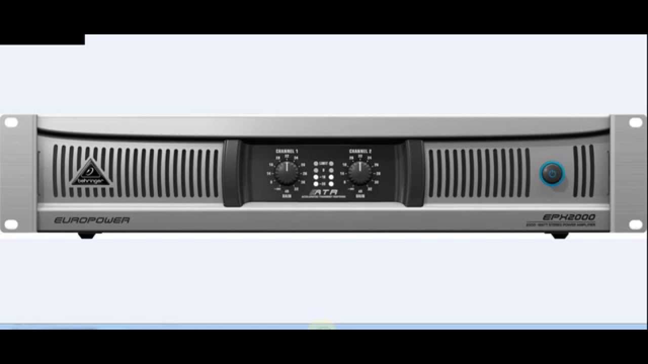 Behringer EUROPOWER EPX2000 Professional 2,000 Watt Light Weight