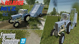 Farming Simulator 22 Mods in action | MTZ 82 using Forage wagon PK 1.6