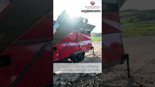 #shorts easy SCREEN aushub Hackschnitzel sieben- Trommel Siebanlage im Einsatz #galabau #brennholz