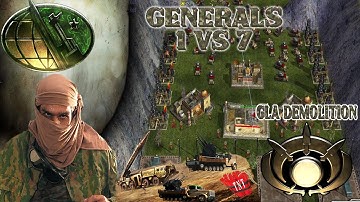 Command Conquer Generals Zero Hour Gla Demolition 1 vs 7 Hard Generals (Dirt